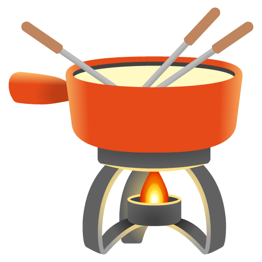 Fondue as drawn by Google in 15.0