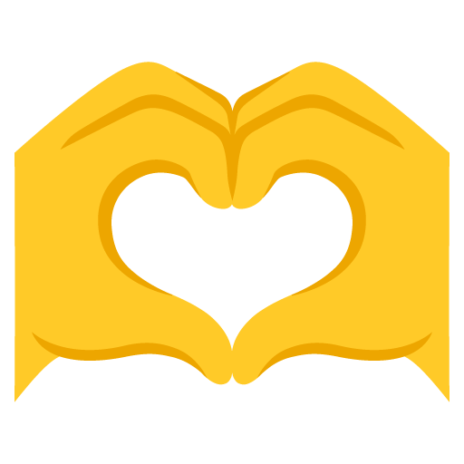 Heart Hands as drawn by Google in 15.0