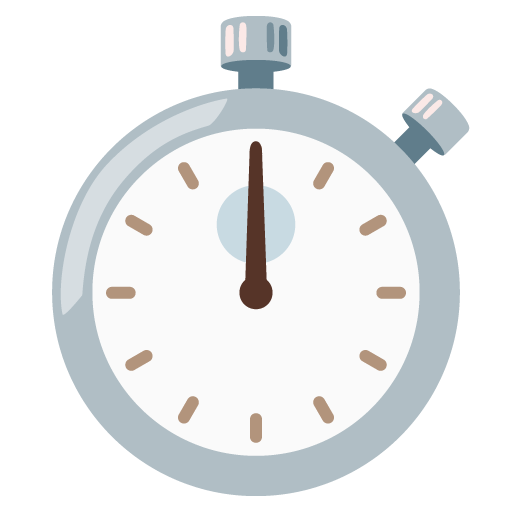 Stopwatch as drawn by Google in 15.0