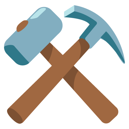 Hammer and Pick as drawn by Google in 15.0