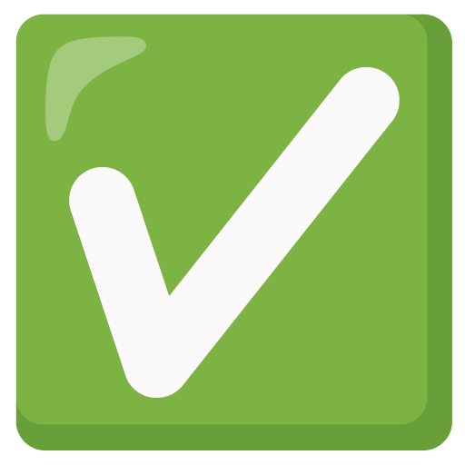 Check Mark Button as drawn by Google in 15.0