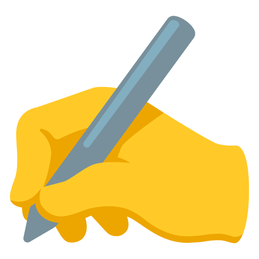 Writing Hand as drawn by Google in 15.0