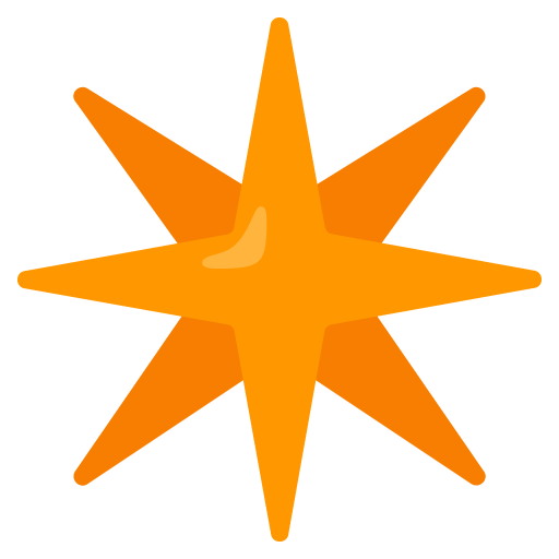 Eight-Pointed Star as drawn by Google in 15.0