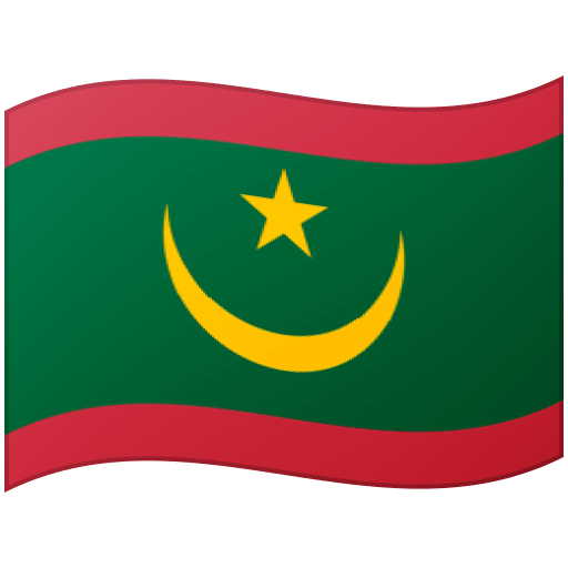 Flag: Mauritania as drawn by Google in 15.1