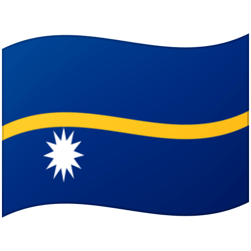 Flag: Nauru as drawn by Google in 15.1