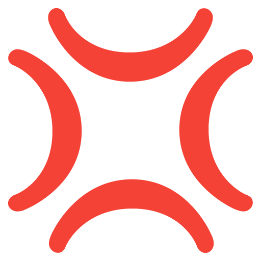 Anger Symbol as drawn by Google in 15.1