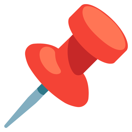 Pushpin as drawn by Google in 15.1