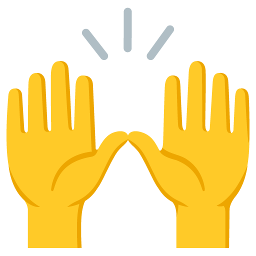 Zwei Erhobene Handflächen as drawn by Google in 15.1