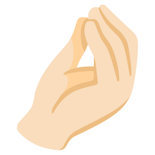 Pinched Fingers: Light Skin Tone, the previous design