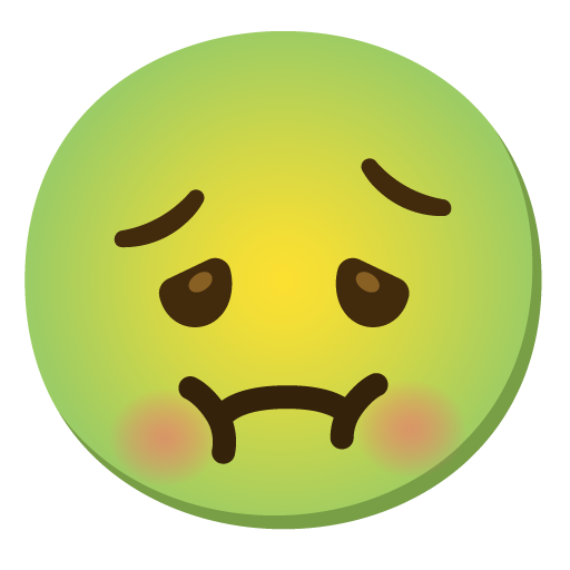 Nauseated Face, the previous design