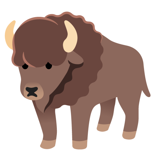 Bison as drawn by Google in 15.1