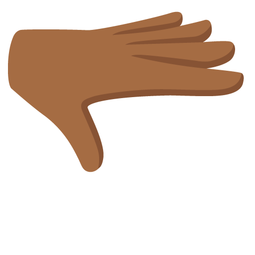 Palm Down Hand: Medium-Dark Skin Tone, the previous design