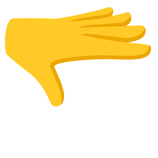 Palm Down Hand, the previous design
