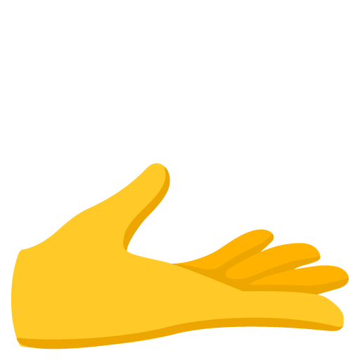 Palm up Hand, the previous design