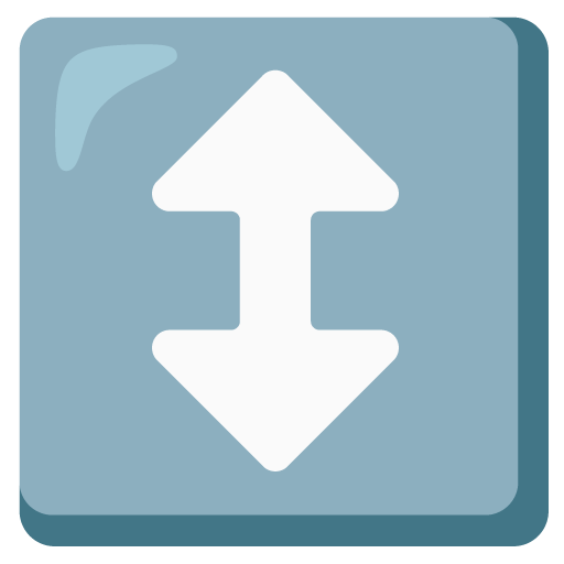 Up-Down Arrow as drawn by Google in 15.1