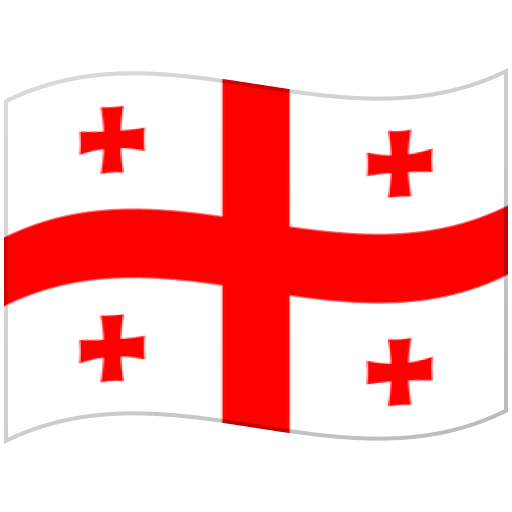 Flag: Georgia as drawn by Google in 16.0 June 2025 Update