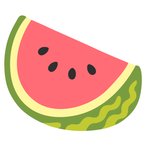 Watermelon as drawn by Google in 16.0 June 2025 Update
