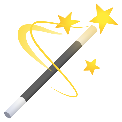 Magic Wand as drawn by Google in 16.0 June 2025 Update