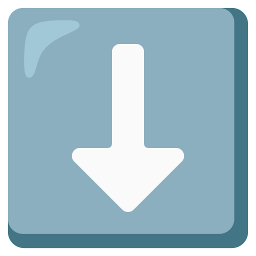 Down Arrow as drawn by Google in 16.0 June 2025 Update