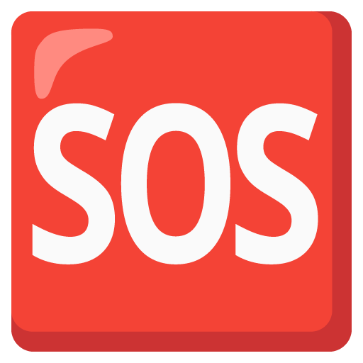 SOS Button as drawn by Google in 16.0