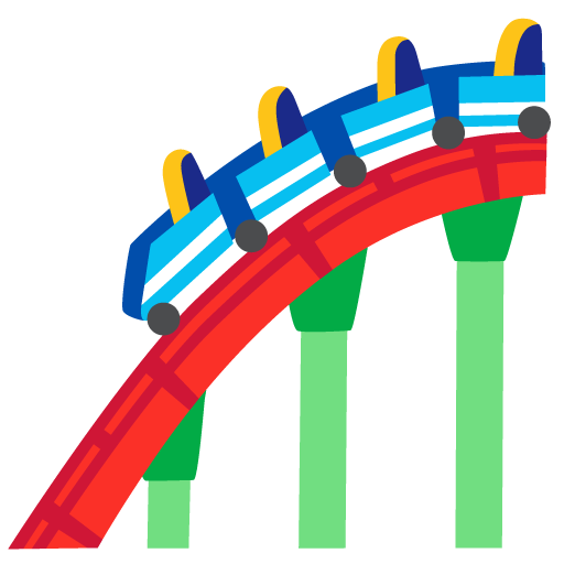 롤러코스터 as drawn by Google in 16.0