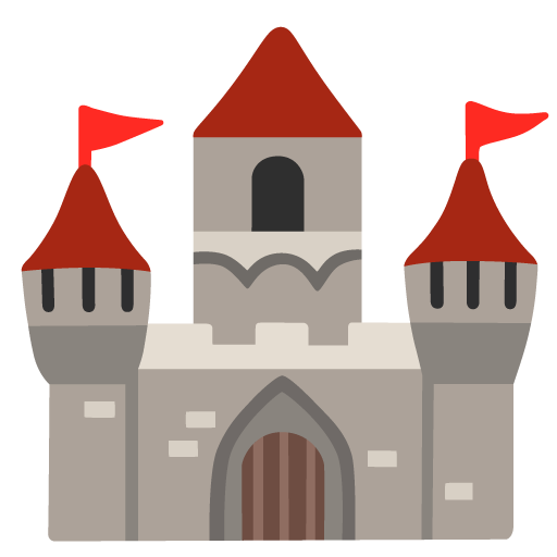 西洋の城 as drawn by Google in 16.0