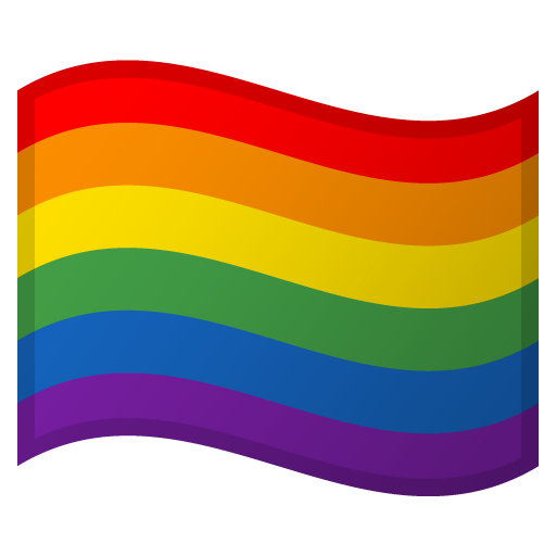 Rainbow Flag as drawn by Google in 16.0