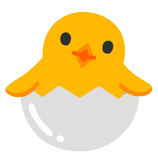 Hatching Chick as drawn by Google in 16.0