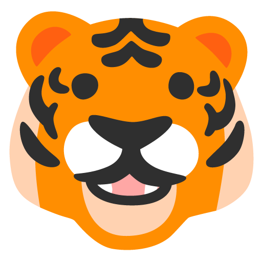 Tiger Face as drawn by Google in 16.0