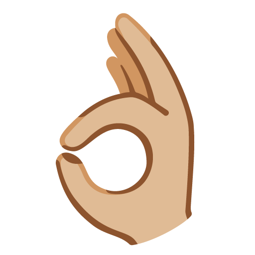 OK Hand: Medium-Light Skin Tone, the design in this release