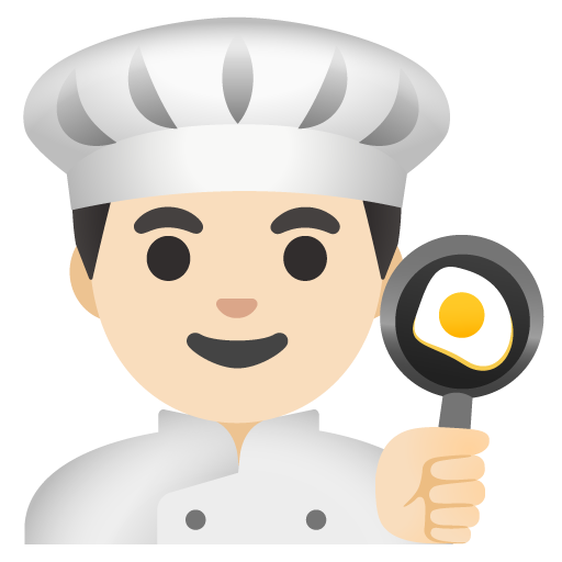 Man Cook: Light Skin Tone, the previous design
