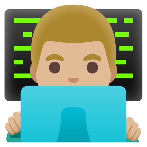 Man Technologist: Medium-Light Skin Tone, the previous design