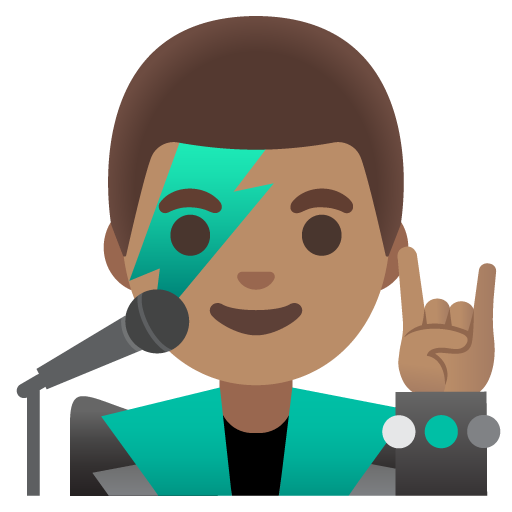Man Singer: Medium Skin Tone, the previous design