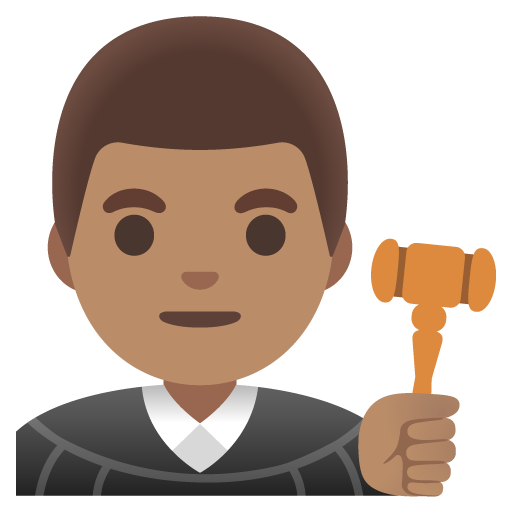 Man Judge: Medium Skin Tone, the previous design