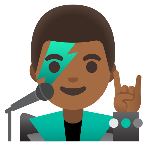 Man Singer: Medium-Dark Skin Tone, the previous design
