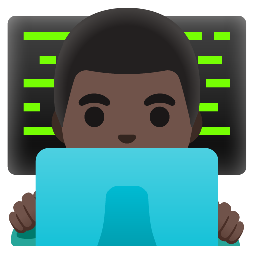 Man Technologist: Dark Skin Tone, the previous design