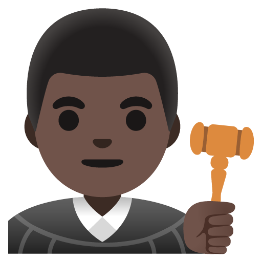 Man Judge: Dark Skin Tone, the previous design