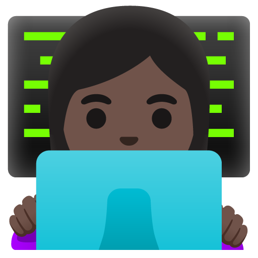 Woman Technologist: Dark Skin Tone, the previous design