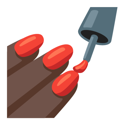 Nail Polish: Dark Skin Tone, the previous design