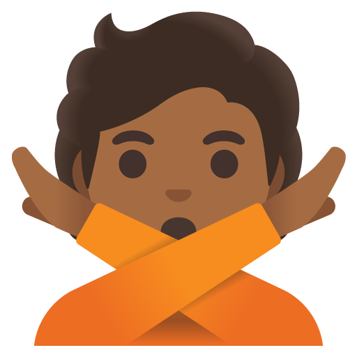 Person Gesturing NO: Medium-Dark Skin Tone, the previous design