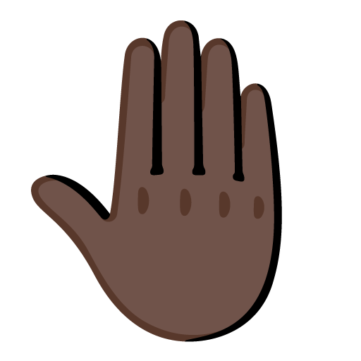 Raised Back of Hand: Dark Skin Tone, the design in this release