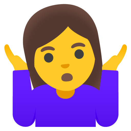 Woman Shrugging, the previous design