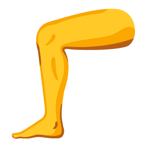 Leg as drawn by Google in 16.0