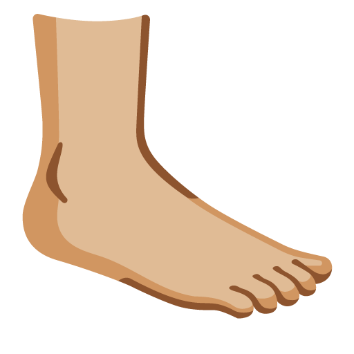 Foot: Medium-Light Skin Tone, the previous design