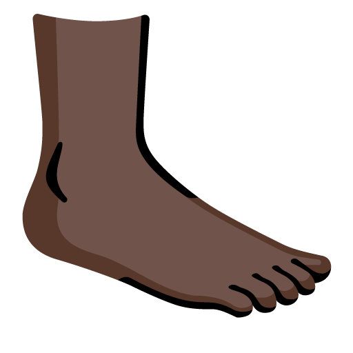 Foot: Dark Skin Tone, the previous design