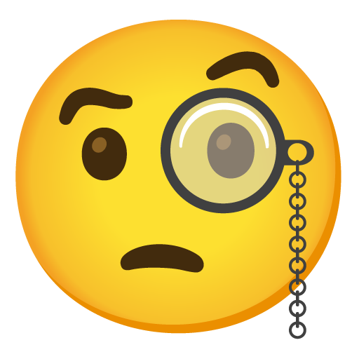 Face with Monocle, the design in this release