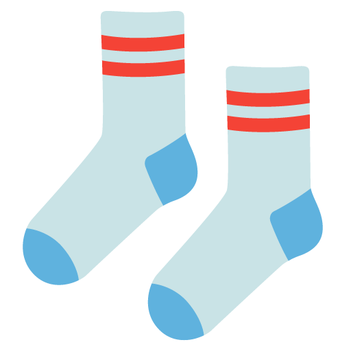 Socks as drawn by Google in 16.0