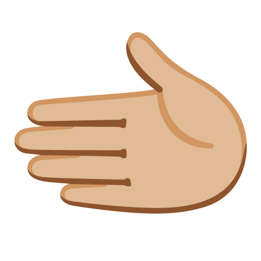 Leftwards Hand: Medium-Light Skin Tone, the design in this release