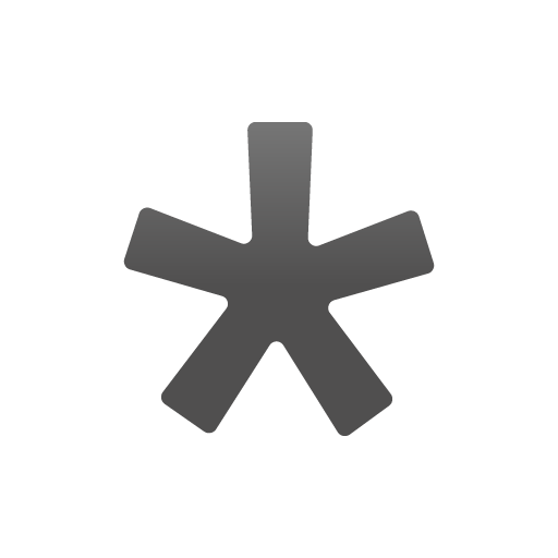 Asterisk as drawn by Google in 16.0