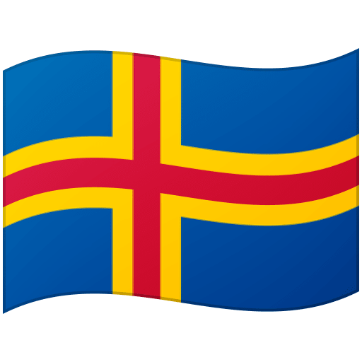 flag: Åland Islands as rendered by Google